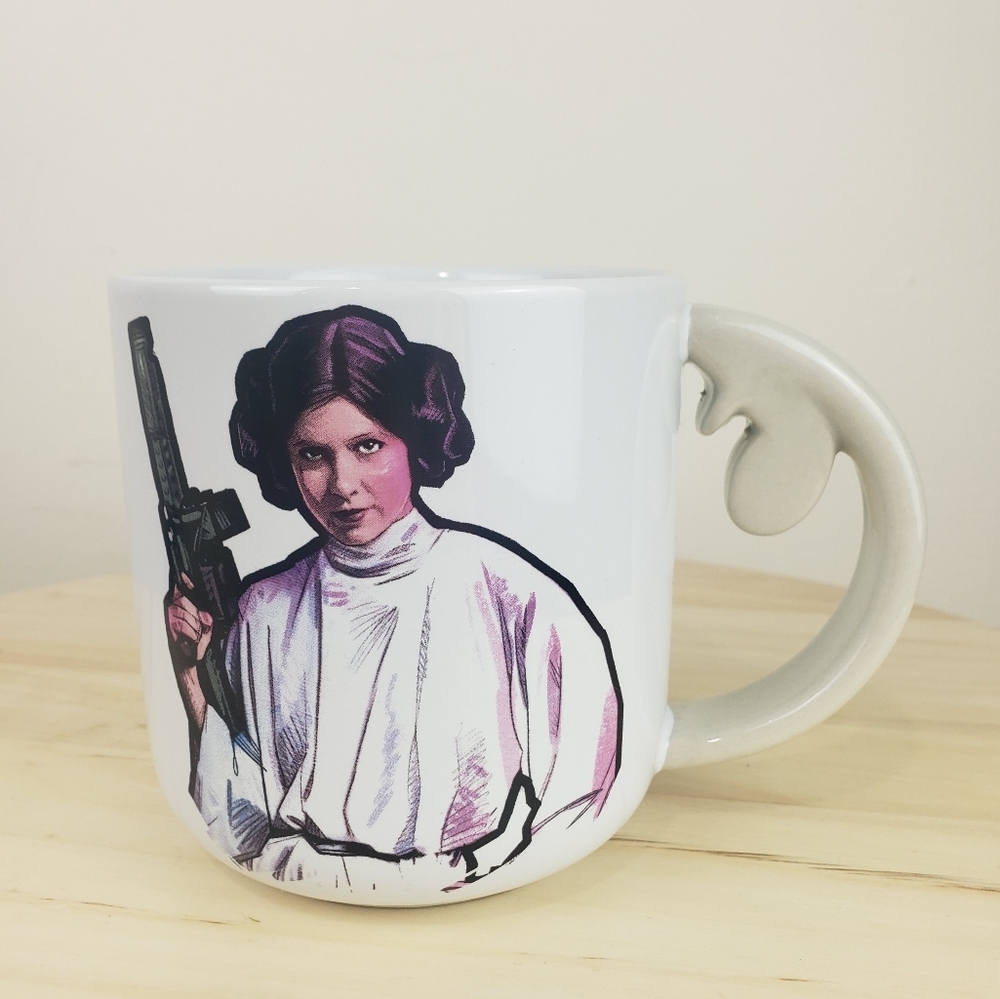 Hallmark Star Wars Princess Leia Rebel Ceramic Mug Coffee Tea Cup White Ceramic